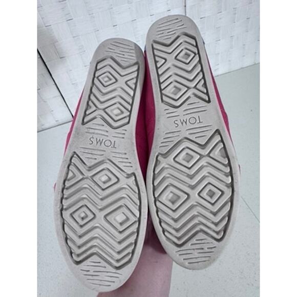 "TOMS" Hello Summer,Alpargata,Paradise Pink,Embroidered ,Flat Shoes, NEW? SZ 8W - Picture 10 of 10